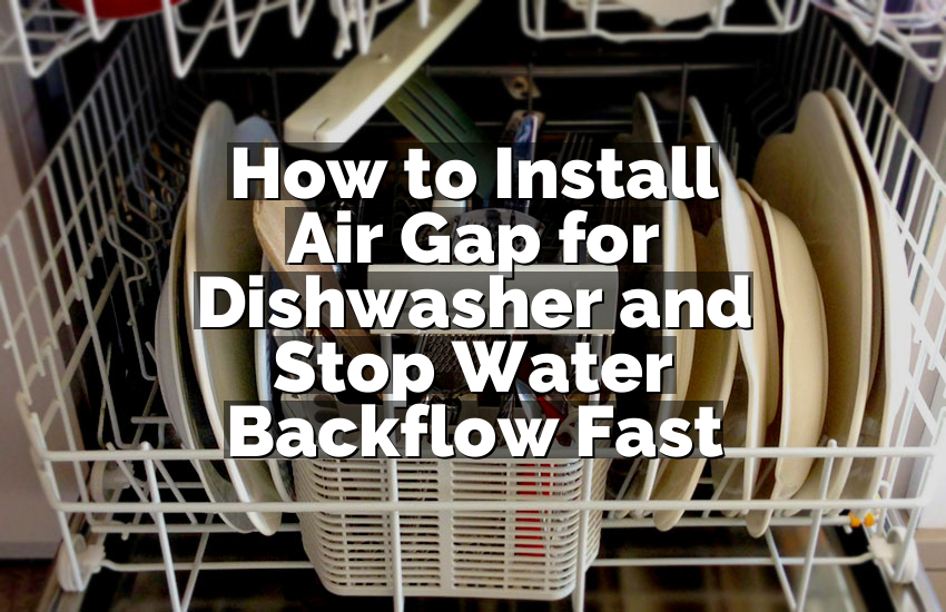 How to Install Air Gap for Dishwasher and Stop Water Backflow Fast
