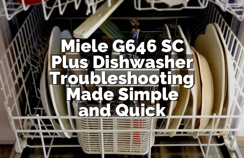 Miele G646 SC Plus Dishwasher Troubleshooting Made Simple and Quick