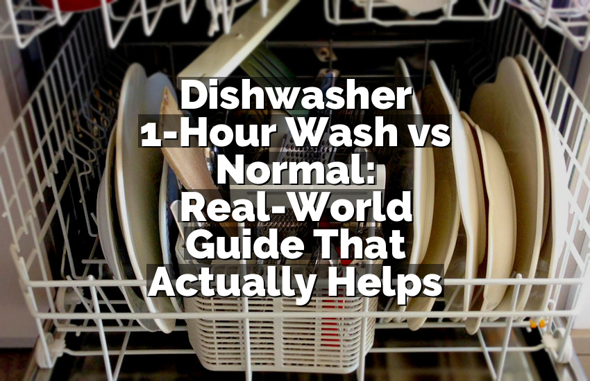 Dishwasher 1-Hour Wash vs Normal: Real-World Guide That Actually Helps